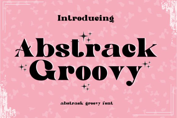 Abstract Groovy Font for Editorial Design