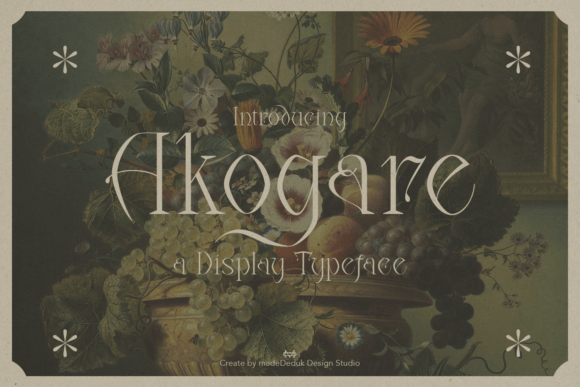 Akogare Font: Adding Empire Era Power to Editorial Design