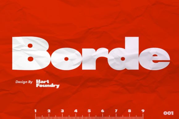Borde Font: A Clean Display Typeface for Editorial Design
