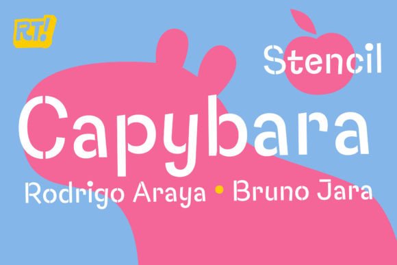 Capybara Stencil: A Playful Display Font for Editorial Design