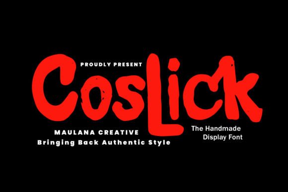 Coslick Font Review: A Handmade Display Typeface for Branding