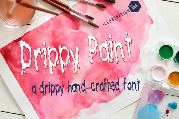 Drippy Paint Font: Playful Display Type for Web Design