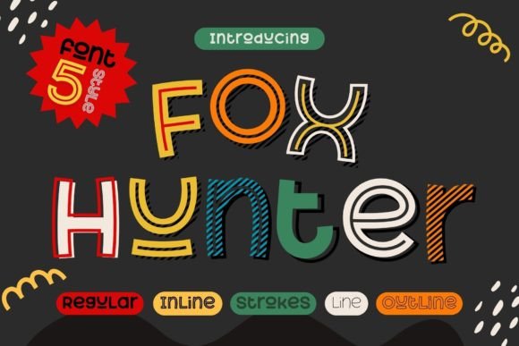 Fox Hunter Font: Playful Display Typography for Editorial Design