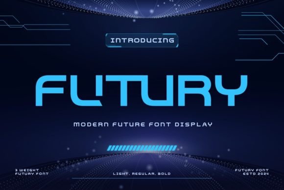 Futury Font: A Modern Display Typeface for Editorial Design