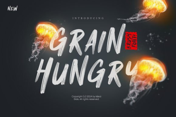 Grain Hungry Font: Textured Typography for Editorial Design