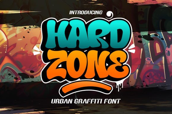 Hard Zone Font: 3D Graffiti for Digital Campaigns