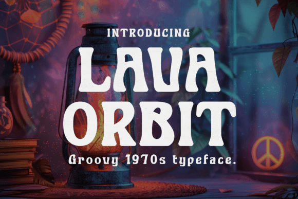Lava Orbit Font: Groovy Display Type for Makers