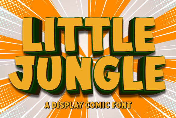 Little Jungle Font: A Display Typeface for Editorial Warmth