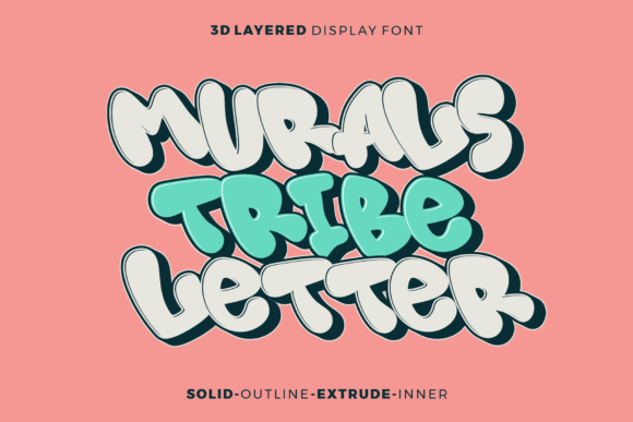 Murals Tribe Letter Font for Editorial Design