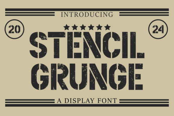Stencil Gruge Font: Adding Vintage Character to Your Brand