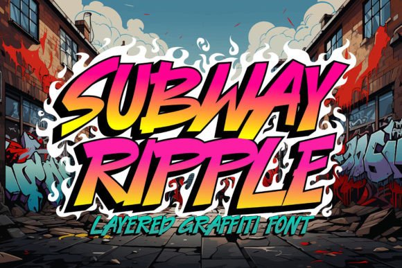 Subawy Ripple Font Review: Layered Graffiti for Modern Branding