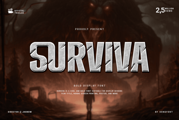 Surviva Font Review: Bold Display Typography for Web