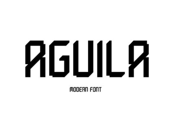Testing Aguila Font for Modern Brand Identity Design