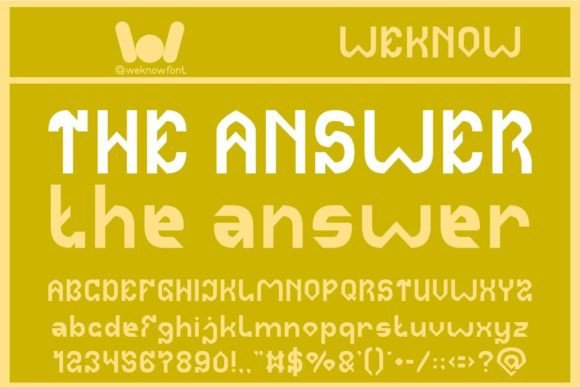 The Answer Font: A Techno Sci-Fi Typeface for Editorial Design
