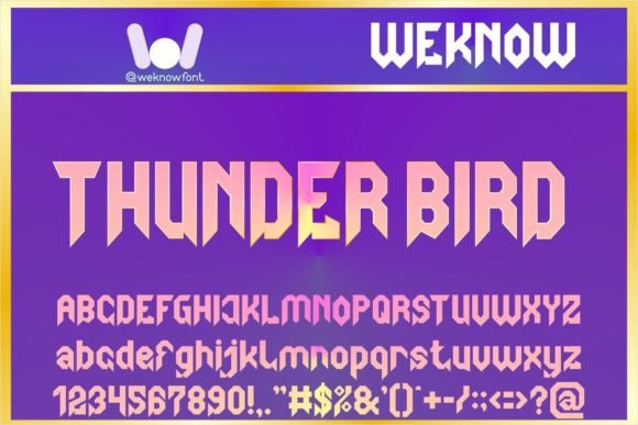 Thunder Bird Font: Bold Branding for Small Business