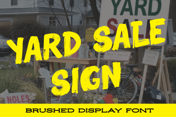 Yard Sale Sign Font: Adding Handwritten Charm to Web Layouts